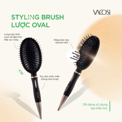 Lược chải phồng và tạo kiểu Vacosi Styling Hairbrush - C12