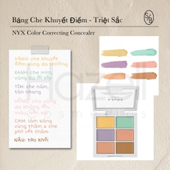 Bảng che khuyết điểm triệt sắc NYX Color Correcting Concealer 6 ô