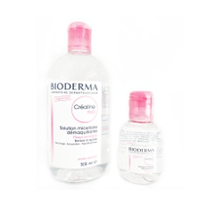 Nước tẩy trang Bioderma Crealine H2O nắp hồng thường