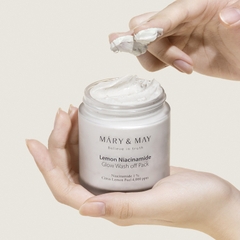 Mặt nạ đất sét dưỡng sáng da chiết xuất chanh Mary&May Lemon Niacinamide Glow Wash Off Pack 125g