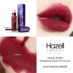 Son kem lì M.A.C X Lisa Powder Kiss Liquid Lip Colour 5ml (Tím)