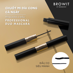 Mascara 2 đầu Browit By Nongchat Professional Duo Mascara #Sexy Black (Cam)