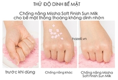 Kem chống nắng Missha All Around Safe Block Soft Finish Sun Milk Spf50+ PA+++ - 70ml (Hồng)