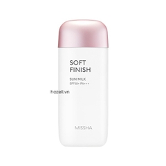 Kem chống nắng Missha All Around Safe Block Soft Finish Sun Milk Spf50+ PA+++ - 70ml (Hồng)