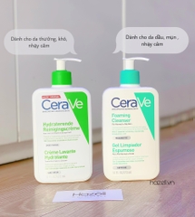 Sữa rửa mặt cho da khô CeraVe Hydrating Cleanser For Normal To Dry Skin (Nội địa Pháp)