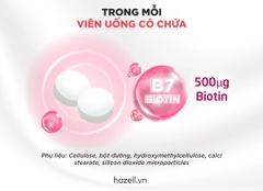 Viên uống hỗ trợ làm đẹp tóc và móng DHC Sustained Release Biotin 30 Day