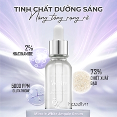 Tinh chất dưỡng trắng 9 Wishes Miracle White  Ampule Serum Whitening Discoloration ( 25ml ) - HÀNG NHẬP KHẨU