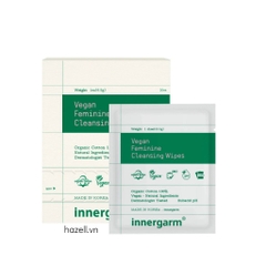 Khăn ướt vệ sinh vùng kín Innergam Vegan Feminine Cleansing Wipes