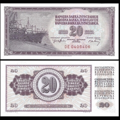 Yugoslavia (Nam Tư) 20 dinara 1974