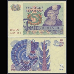 Sweden (Thụy Điển) 5 kronor 1965 Sweden (Thụy Điển) 5 kronor 1965