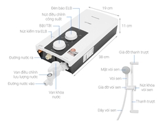 Máy nước nóng Panasonic DH-4RP1VW / Có bơm