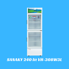 Tủ mát Sanaky 240 lít VH-308W3L ( Giá mới 30/11/2023 )