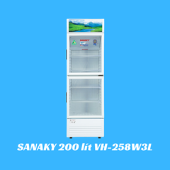 Tủ mát Sanaky 200 Lít VH-258W3L ( Giá mới 30/11/2023 )