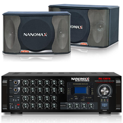 Dàn máy karaoke Nanomax ( Ampli PA1207, Loa BK100 )