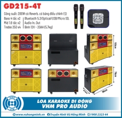 Loa kéo karaoke VHM GD215-4T