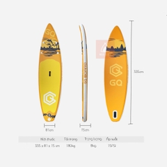 Ván chèo đứng / thuyền Sup hơi giá rẻ GQ Board