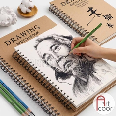 Sổ vẽ chì DRAWING Sketchbook mỏng 160gsm (vân mịn)