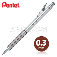 Bút chì bấm PENTEL Graphgear 1000 thân thép giấu ngòi PG10 (đủ size)