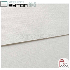 Sổ vẽ màu nước LEYTON Block 100% Cotton dày 300gsm (vân nổi/ mịn) - [xả kho]