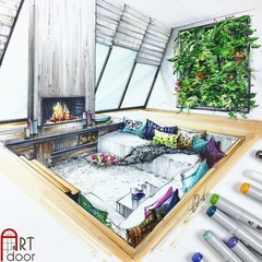 Giấy vẽ chì ROKI truyền thần, marker 180~250gsm (vân mịn)