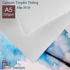 Giấy vẽ màu nước CANSON Truyền Thống dày 250gsm (vân ngang)