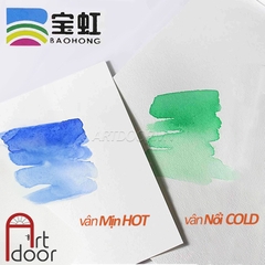 Giấy vẽ màu nước BAOHONG 100% Cotton dày 200~300gsm (vân mịn Hot)