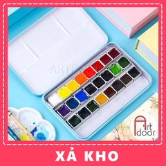 Bộ màu Nước Nén OWIN (hộp thiếc) - [xả kho]