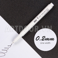 Bút line kháng nước Đen MARVY Uchida (cây lẻ)