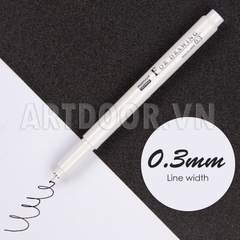 Bút line kháng nước Đen MARVY Uchida (cây lẻ)
