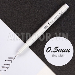 Bút line kháng nước Đen MARVY Uchida (cây lẻ)