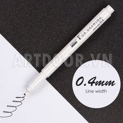 Bút line kháng nước Đen MARVY Uchida (cây lẻ)