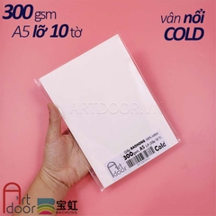 Giấy vẽ màu nước BAOHONG 100% Cotton dày 200~300gsm (vân nổi Cold)