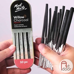 Than cành MONT MARTE Willow Charcoal 10 cây (hộp thiếc) - [xả kho]