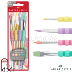 Bộ cọ vẽ màu nước FABER CASTELL Grip Pastel (4 cây)