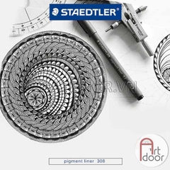 Bút line kháng nước Đen STAEDTLER Mars 308 (cây lẻ)