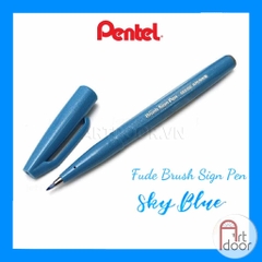 Bút màu viết thư pháp PENTEL Fude Touch (cây lẻ) - [xả kho]