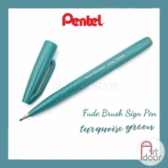 Bút màu viết thư pháp PENTEL Fude Touch (cây lẻ) - [xả kho]