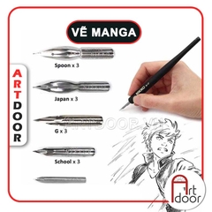 Cán hoặc Ngòi bút sắt HOLBEIN Nikko Manga vẽ truyện tranh (lẻ)