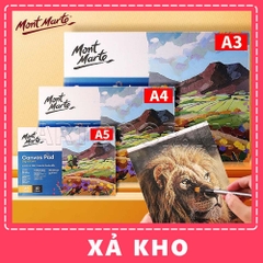 Canvas vẽ tranh MONT MARTE Pad dạng Sổ Xé A3/A4/A5 - [xả kho]