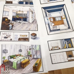 Giấy vẽ chì ROKI truyền thần, marker 180~250gsm (vân mịn)