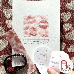 Combo vẽ thiệp nụ hôn giấy dày (3 món)