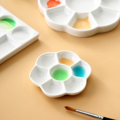 Khay Bảng pha màu Nước bằng Sứ (palette)