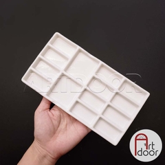 Khay Bảng pha màu Nước bằng Sứ (palette)