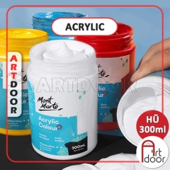 Màu vẽ Acrylic MONT MARTE Hũ (300ml) custom áo, vải, gỗ, kính, tô tượng, đất sét, số hóa