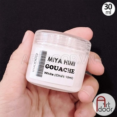 Màu vẽ Gouache HIMI Trắng (white) học vẽ trang trí màu, pha cùng pentel poster