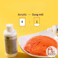 Pha loãng màu Acrylic MARIES (100ml) khắc phục màu khô đặc, làm lỏng mướt màu
