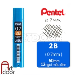 Ruột ngòi chì bấm PENTEL Ain Stein siêu cứng 2B (đủ size)