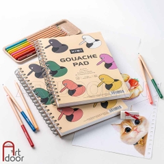 Sổ vẽ màu gouache MIYA HIMI Pad Bird mỏng 160gsm (vân mịn) - 18*25cm (32 tờ)