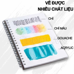 Sổ vẽ màu gouache MIYA HIMI Pad Bird mỏng 160gsm (vân mịn) - 18*25cm (32 tờ)