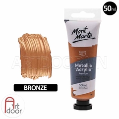 Màu vẽ Acrylic Nhũ Kim MONT MARTE Tuýp (50ml) custom áo, vải, canvas, tô tượng, gỗ, kính, tranh số hóa - Bronze [009] - [xả kho]